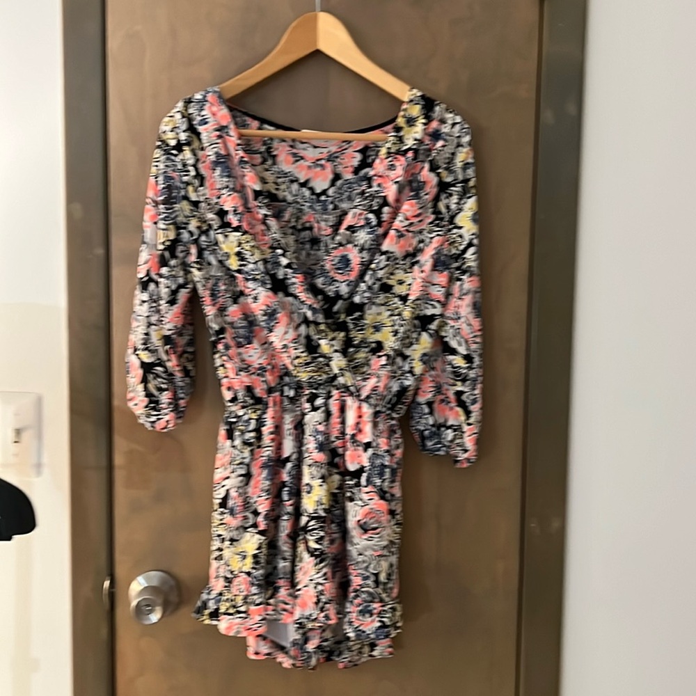 Necessary Clothing Floral Short Jumper